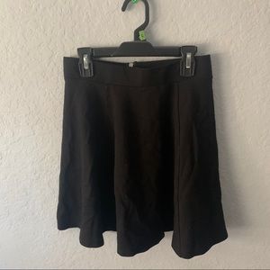 H&M Fit and Flare Black Skirt